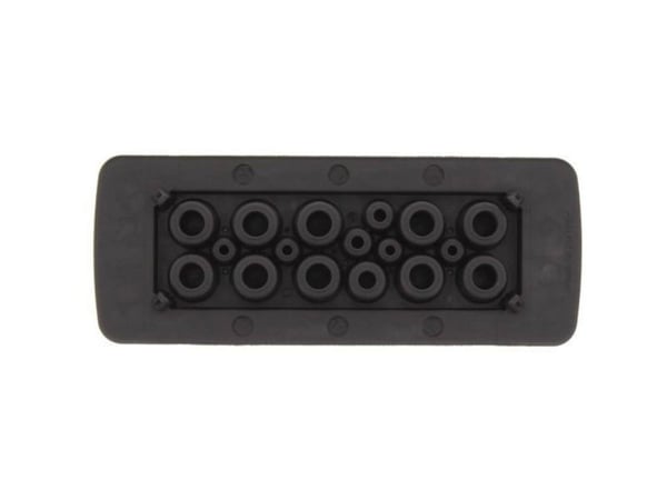 CONTA-CLIP KES-R 17/24 BK kabelgenomföring med genombrytbar membran, klämmdiameter (max.) 12,5 mm, plåttjocklek (max.) 2 mm, polyamid 6,6 svart 1 st
