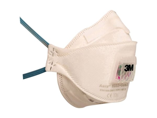 3M Aura 9322+ Gen3 finstøvmaske med ventil, FFP2 - (10 stk.)