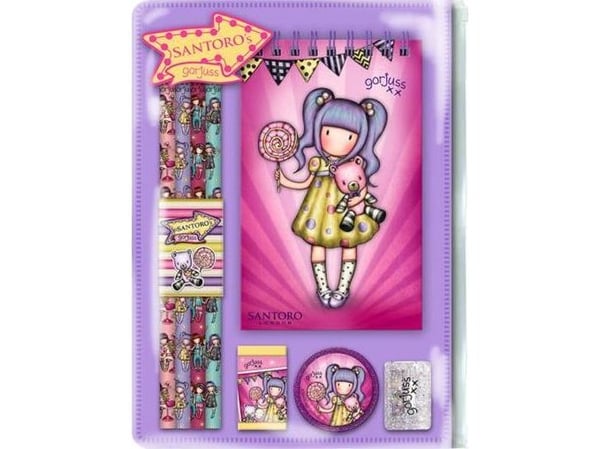 Santoro set med skolmaterial Gorjuss Fairground