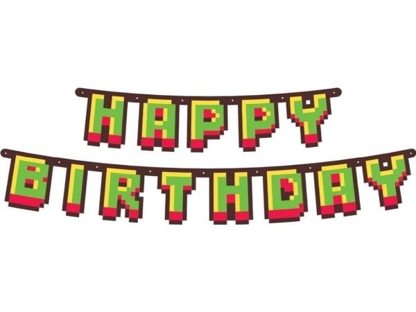 GoDan pappersgirlang Happy Birthday 160 cm