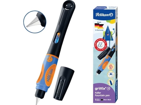 Pelikan 820295, Sort, Fyllesystem med patron, Venstrehendt, 1 stykker
