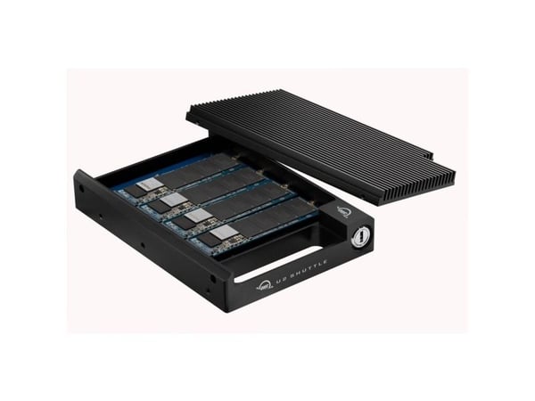OWC U2 Shuttle, SSD-kabinett, 3.5", PCI Express 3.0, 64 Gbit/s, Sort