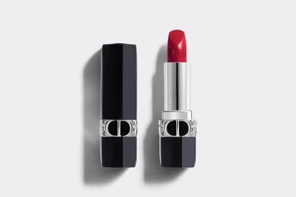 Dior Rouge läppstift 743 Rouge Zinnia Satin 3,5 g refillbar