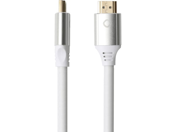 OEHLBACH D1C92488, 0,75 m, HDMI Type A (Standard), HDMI Type A (Standard), 3D, 48 Gbit/sek., Hvid