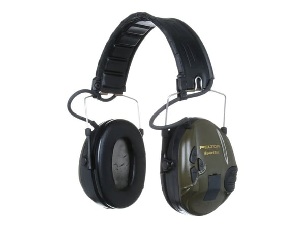 3M Peltor SportTac MT16H210F-478-GN - Hodetelefoner - full størrelse - kablet - oransje, olivengrønn