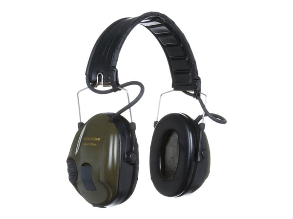 3M Peltor SportTac MT16H210F-478-GN - Hodetelefoner - full størrelse - kablet - oransje, olivengrønn