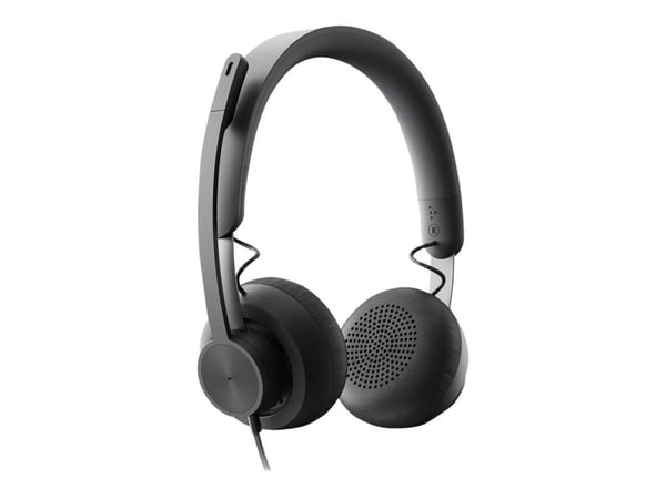 Logitech Zone Wired - Hodesett - on-ear - kablet - USB-C - grafitt