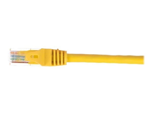 Netrack - Koblingskabel - RJ-45 (hann) til RJ-45 (hann) - UTP - CAT 5e - formstøpt, uten hindringer - gul