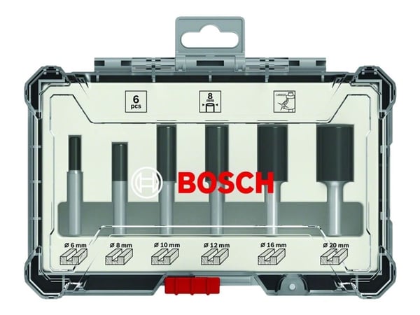 Bosch OVERFRASER SET HM 6MM 6 stycken