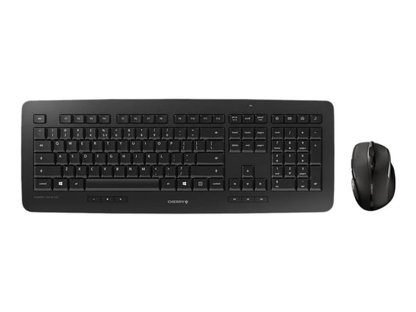CHERRY DW 5100 - Tastatur- og mussett - trådløs - 2.4 GHz - Tsjekkisk/slovakisk - tastsvitsj: CHERRY LPK - svart