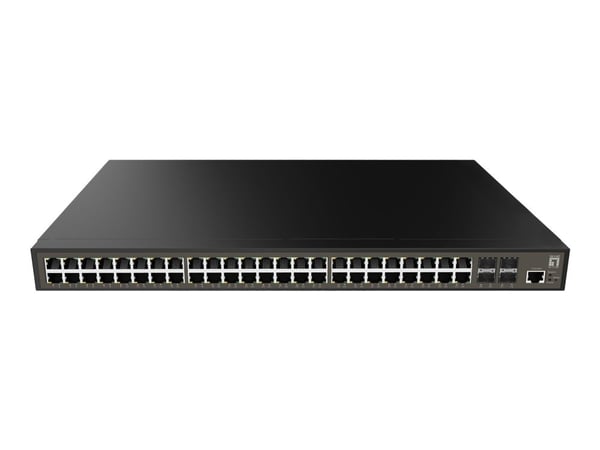 LevelOne GEL-5271 - Switch - L2+ - Styrt - 48 x 10/100/1000 + 4 x Gigabit SFP - stasjonær, rackmonterbar
