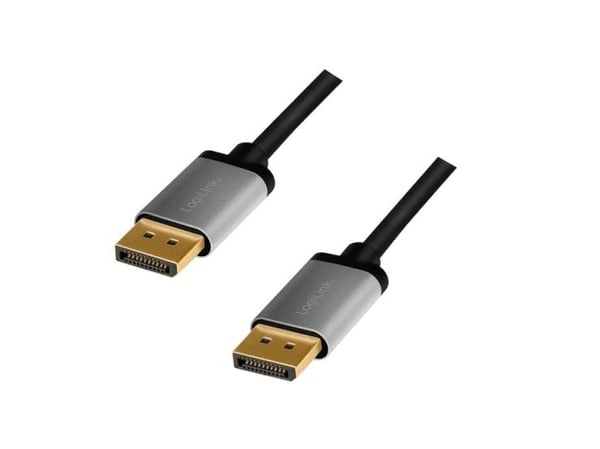 LogiLink CDA0100, 1 m, DisplayPort, DisplayPort, Hankjønn, Hankjønn, 3840 x 2400 piksler