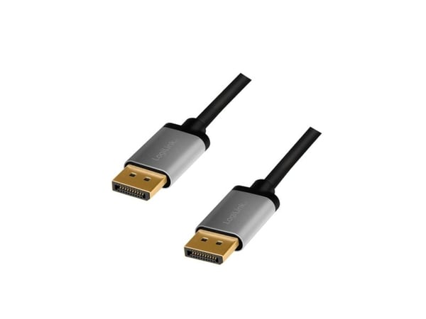 LogiLink CDA0102, 3 m, DisplayPort, DisplayPort, Hankjønn, Hankjønn, 3840 x 2400 piksler