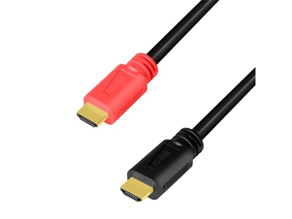Kaapeli HDMI A/M->A/M 4K/60Hz LogiLink 10m musta/punainen