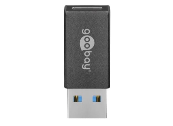 Goobay USB-C - USB 3.0 A, F/M, USB 3.0 A, USB C, Sort