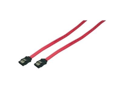 LogiLink SATA 0.5m, 0,5 m, SATA II, Hankjønn/hankjønn, Rød, Rett, Rett