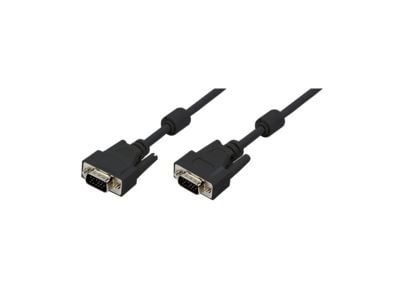 LogiLink 20m VGA M/M, 20 m, VGA (D-Sub), VGA (D-Sub), Sort, Hankjønn/hankjønn, RoHS