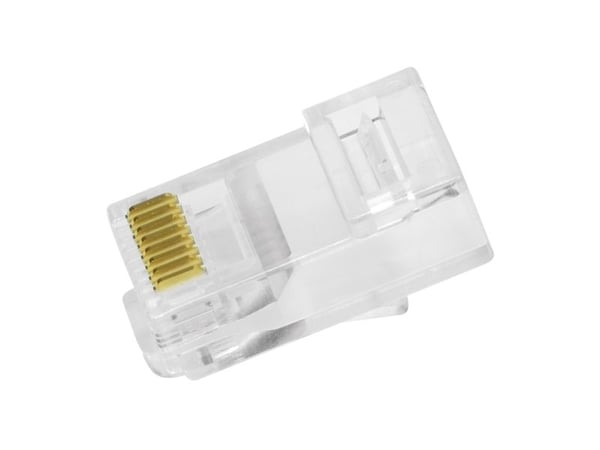 LogiLink modulär RJ45-kontaktsats Cat.6, oskärmad transparent, UTP, för kablar med max 6,5 mm ytterdiameter - 1 st (MP0027) LogiLink modulär RJ45-kontaktsats Cat.6, oskärmad transparent, UTP, för kablar med max 6,5 mm ytterdiameter - 1 st (MP0027)