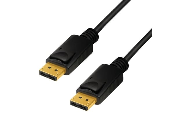 LogiLink CV0121, 3 m, DisplayPort, DisplayPort, Uros, Uros, Musta