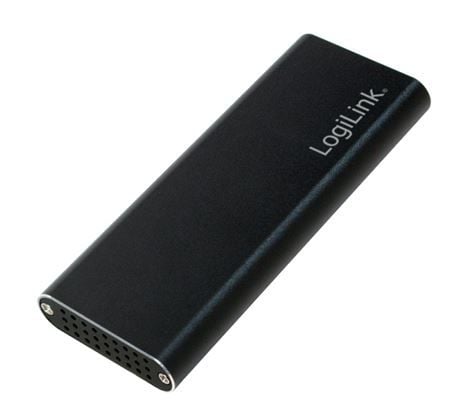 LogiLink UA0314, SSD-kabinett, M.2, SATA, 10 Gbit/s, USB-tilkobling, Sort