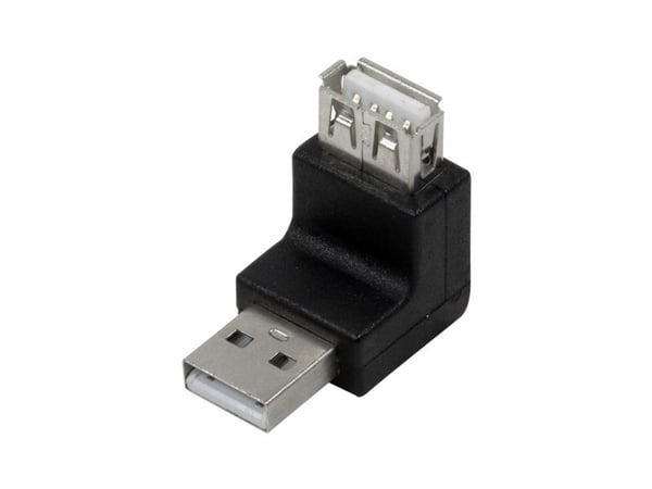 LogiLink USB 2.0 A/A, USB 2.0 A, USB 2.0 A, Sort