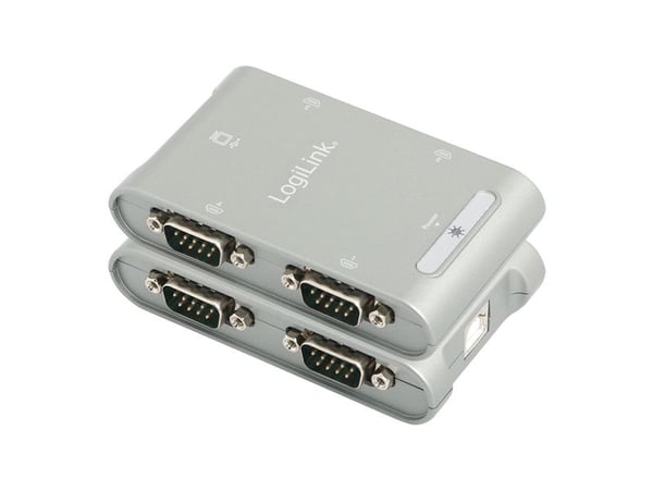 LogiLink USB 2.0 to 4-Port Serial Adapter - Seriell adapter - USB 2.0 - RS-232 x 4