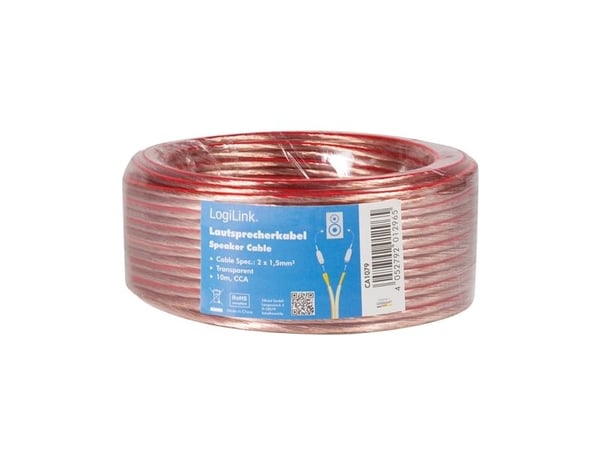 LogiLink CA1079, 10 m, Transparent