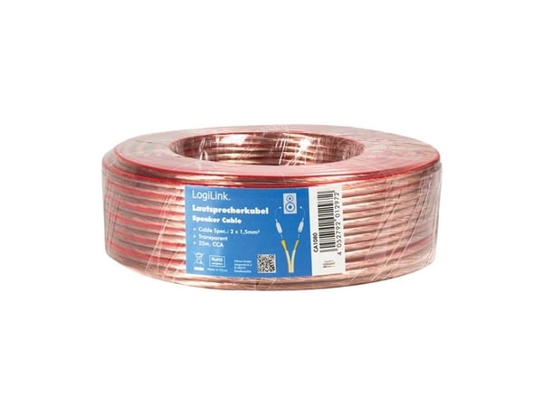 LogiLink CA1080, 25 m, Gjennomsiktig