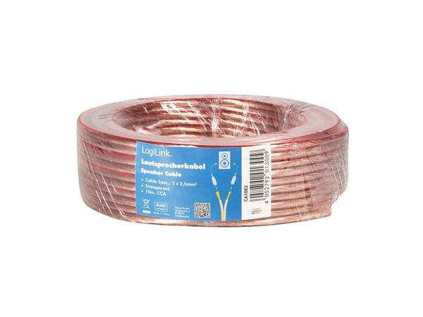 LogiLink CA1083, 10 m, Transparent