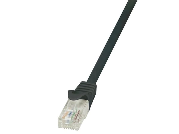 LogiLink EconLine - Koblingskabel - RJ-45 (hann) til RJ-45 (hann) - UTP - CAT 6 - svart