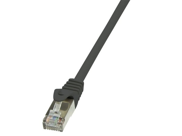 LogiLink EconLine - Liitäntäkaapeli - RJ-45 (uros) - RJ-45 (uros) - 3 m - taitettu suojaamaton kierretty parikaapeli (F/UTP) - CAT 6 - musta - musta