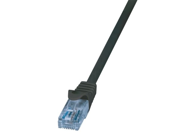 LogiLink CP3053U, 2 m, Cat6a, U/UTP (UTP), RJ-45, RJ-45, Sort