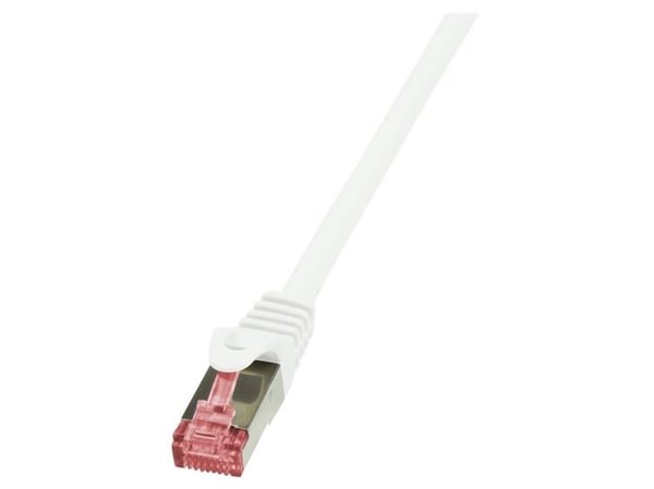 LogiLink 0.5m Cat.6 S/FTP, 0,5 m, Cat6, S/FTP (S-STP), RJ-45, RJ-45, Hvit