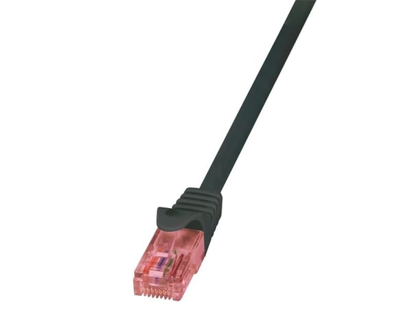 LogiLink PrimeLine - Koppeledning - RJ-45 (hann) til RJ-45 (hann) - 2 m - UTP - CAT 6 - halogenfri - svart