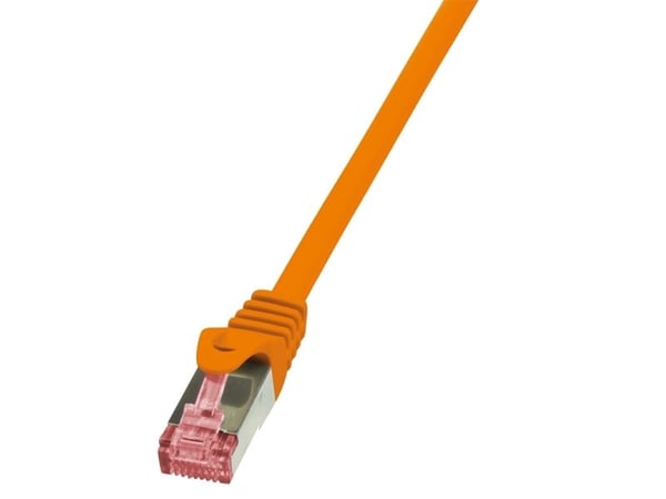 LogiLink PrimeLine - Koblingskabel - RJ-45 (hann) til RJ-45 (hann) - SFTP, PiMF - CAT 6 - halogenfri - oransje