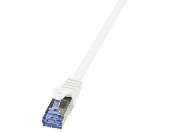 LogiLink 1m Cat.6A 10G S/FTP, 1 m, Cat6a, S/FTP (S-STP), RJ-45, RJ-45, Hvit