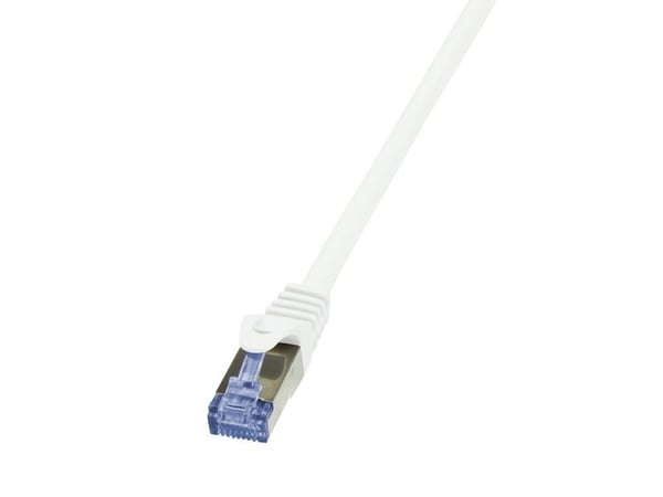LogiLink 10m Cat6A S/FTP, 10 m, Cat6A, S/FTP (S-STP), RJ-45, RJ-45, Hvid