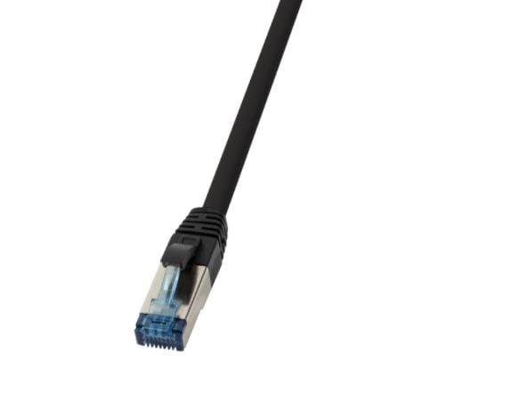 LogiLink 10G - Koblingskabel - RJ-45 (hann) til RJ-45 (hann) - SFTP - CAT 6a - halogenfri, utendørs - svart