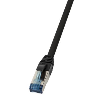LogiLink 10G - Koblingskabel - RJ-45 (hann) til RJ-45 (hann) - SFTP - CAT 6a - halogenfri, utendørs - svart