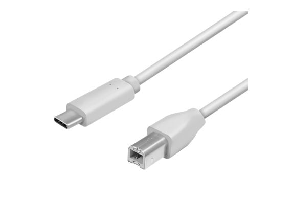 LogiLink CU0161, 2 m, USB C, USB B, USB 2.0, 480 Mbit/s, Grå