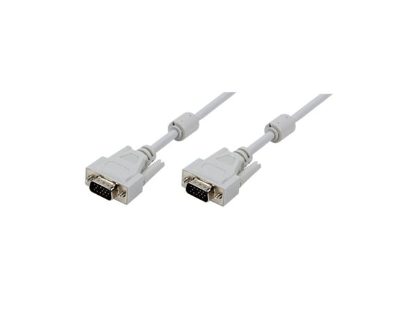 LogiLink 10m, VGA/VGA, M/M, 10 m, VGA (D-Sub), VGA (D-Sub), Grå, Hankjønn/hankjønn