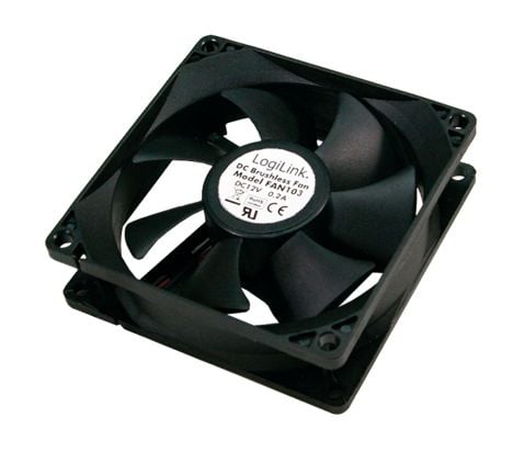 LogiLink FAN103 - Kabinettvifte - 120 mm - svart