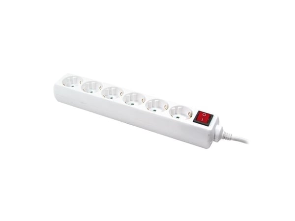 LogiLink LPS202, 1,5 m, IP20, Valkoinen, TUV / GS, 6 AC-pistorasia(a), 250 V