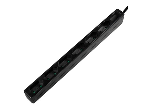 LogiLink LPS231B, 1,5 m, inomhus, C7 coupler, Type F (CEE 7/4), Ohanterad, IP20