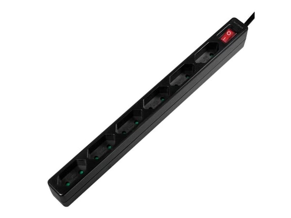 LogiLink LPS232B, 1,5 m, inomhus, C7 coupler, Type F (CEE 7/4), Ohanterad, IP20