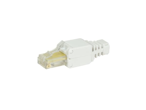 Logilink Professional - Nettverkskontakt - RJ-45 (M) - UTP - CAT 5e - hvit (pakke med 1000) (MP0026)