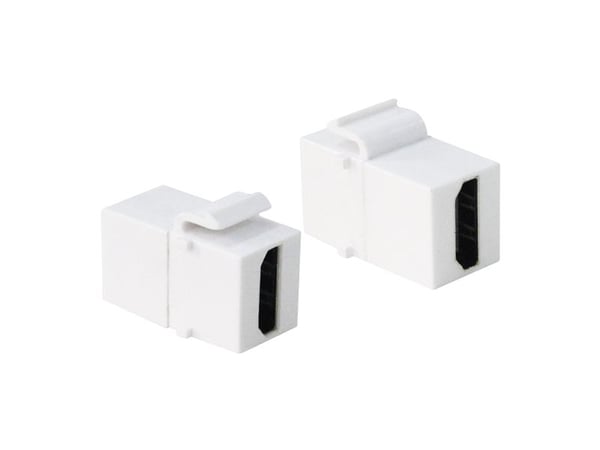 LogiLink 2xHDMI, Hvit, HDMI, HDMI, Gull, 14,5 mm, 29,5 mm