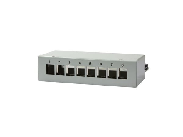 LogiLink NK4051, 10 Gigabit Ethernet, Cat6a, Grå, Karbonstål, 162 mm, 44,5 mm