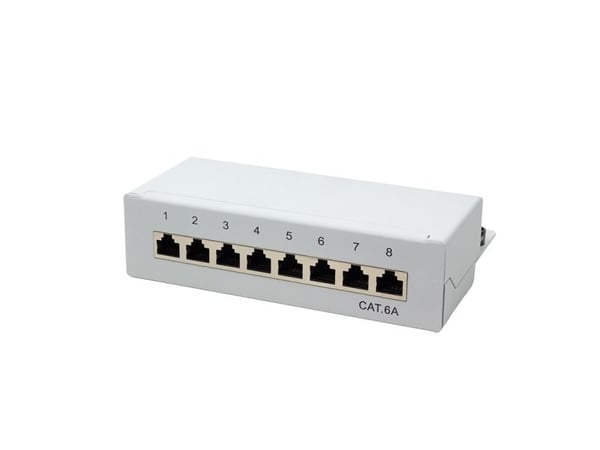 LogiLink NP0018, RJ-45, Cat6A, Grå, ISO/IEC 11801, TIA/EIA 568C.2, 800 g