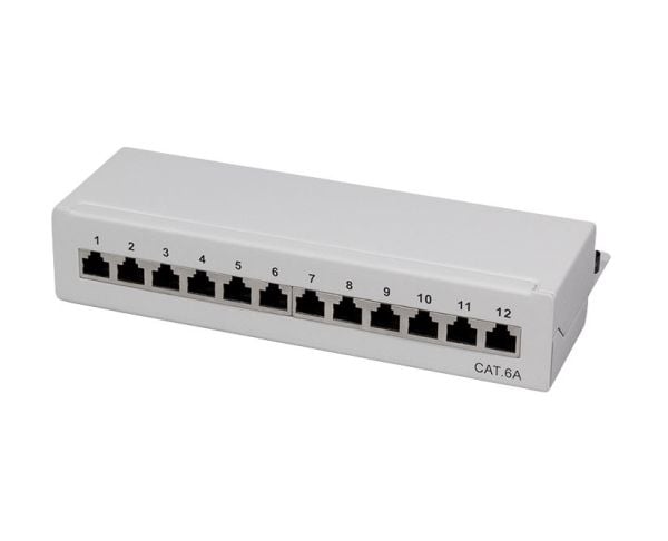 LogiLink NP0019, RJ-45, Cat6a, Grå, 800 g, 275 mm, 13,7 cm